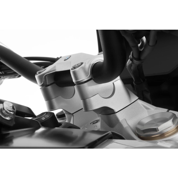 Wunderlich »ERGO« handlebar riser - 20mm - silver