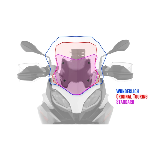 Wunderlich »MARATHON« windshield - clear