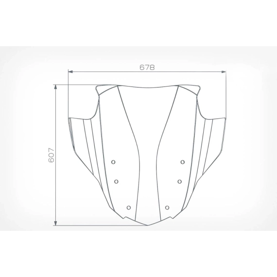 Wunderlich »MARATHON AIRVENTED« touring windshield - smoked grey