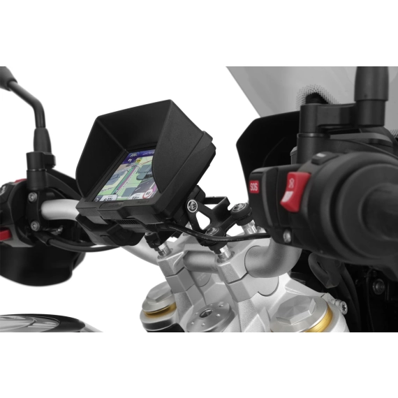 Wunderlich ERGO handlebar riser for models with BMW sat nav - silver