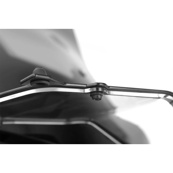 Wunderlich Headlight protector foldable »CLEAR« - With screen reinforcement bracket - black