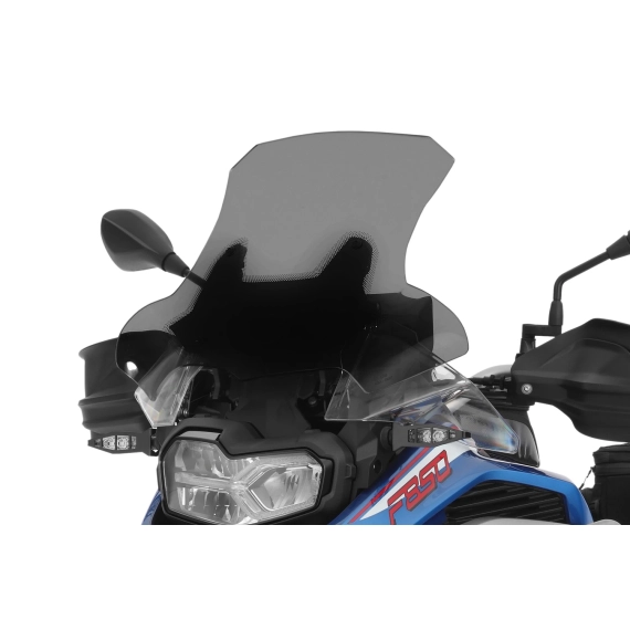 Wunderlich MARATHON windshield - for vehicles with original windscreen adjustment - smoked grey