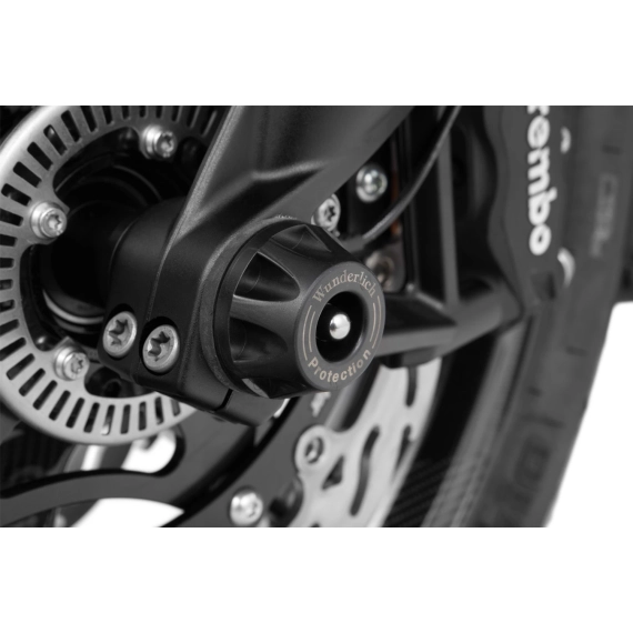 Wunderlich Protection Pads front wheel »DOUBLESHOCK« - front - black