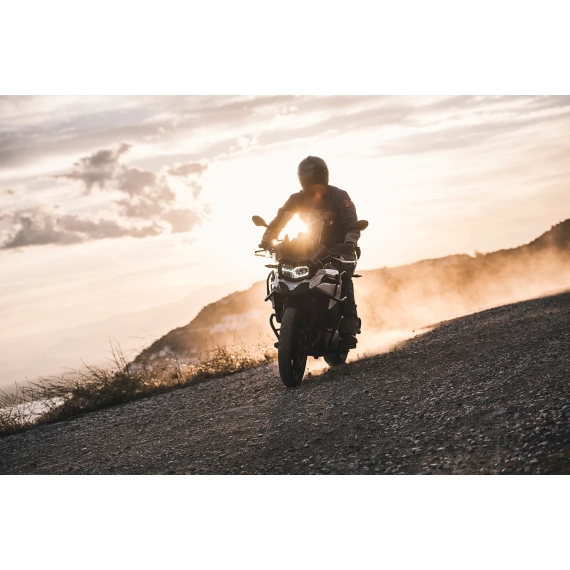 Wunderlich foldable headlight protection grille - Without screen reinforcement bracket - black