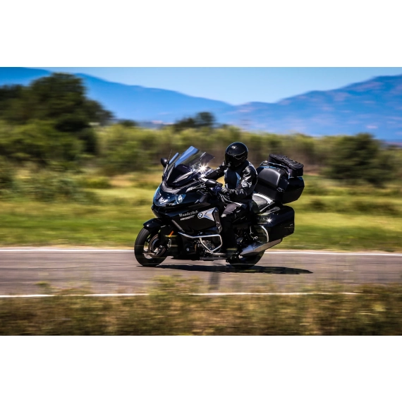 Wunderlich leg protectors »VARIO« - smoked grey K1600GT