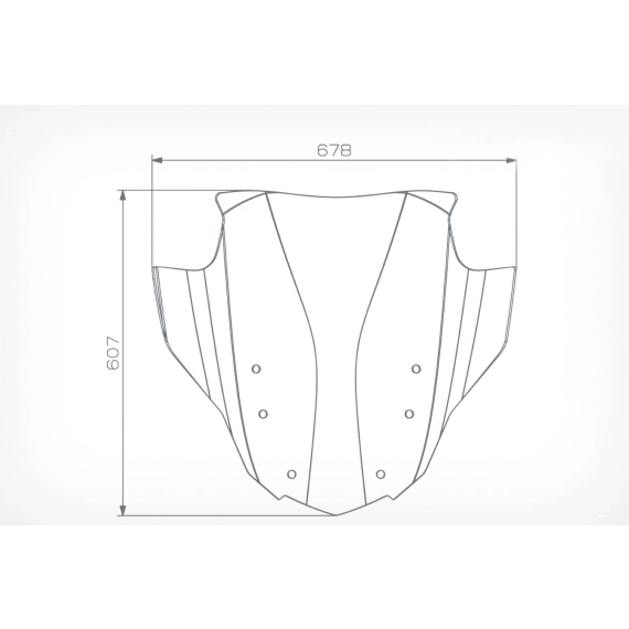 Wunderlich windshield »MARATHON« - smoked grey