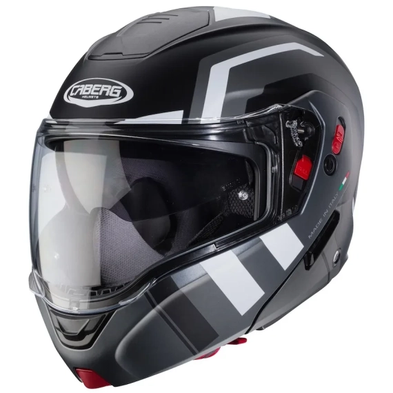 Caberg Horus X Road Matt Sort/Grå/Hvit MC Hjelm