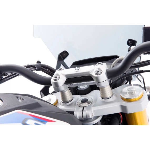 Wunderlich »ERGO« handlebar riser - 25mm - silver