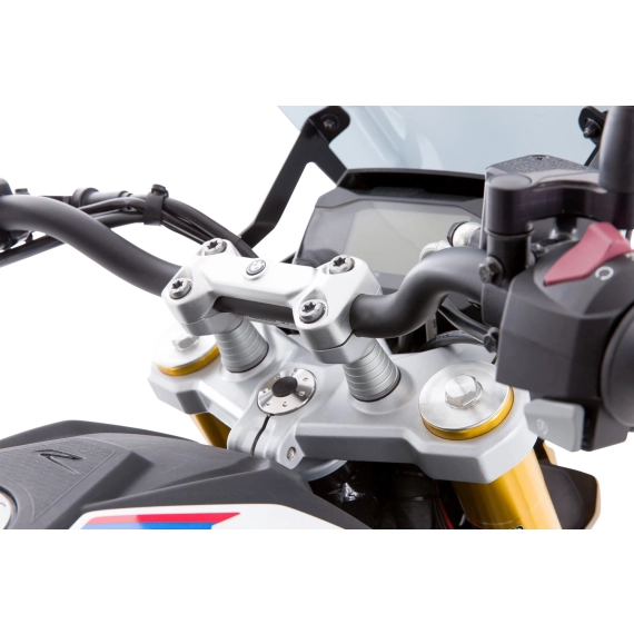 Wunderlich »ERGO« handlebar riser - 25mm - silver