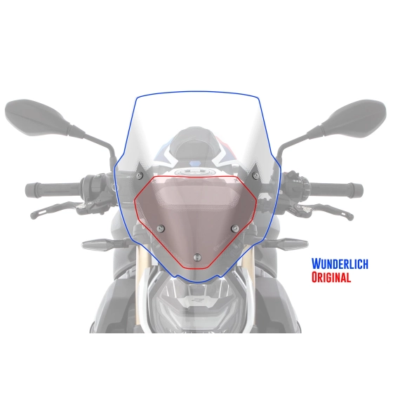 Wunderlich »MARATHON« windshield - clear S1000R