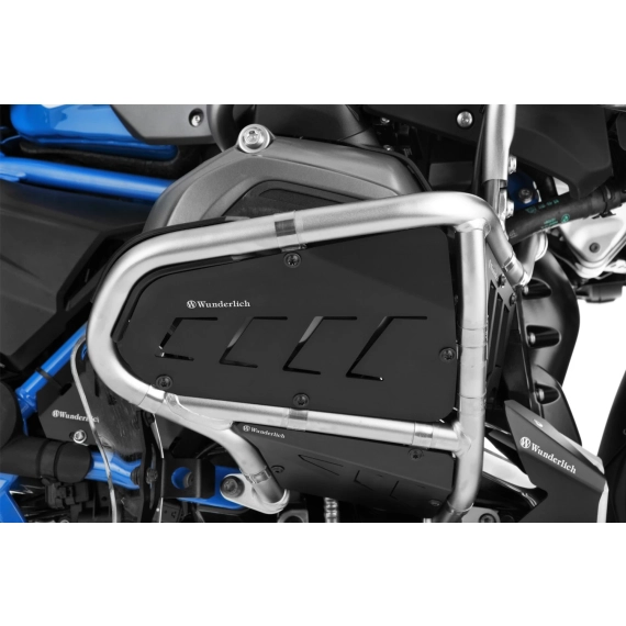 Wunderlich Rock Guard Set for Original BMW Engine Protection Bars. - black