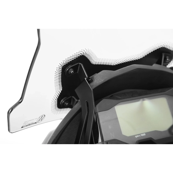 Wunderlich windshield »MARATHON« - For models with original board socket - clear