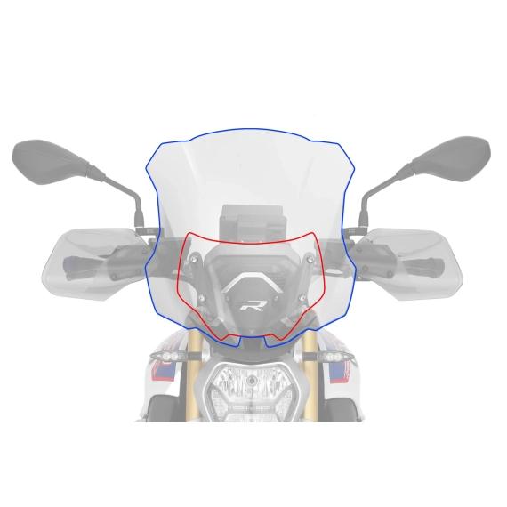 Wunderlich windshield »MARATHON« - high - smoked grey