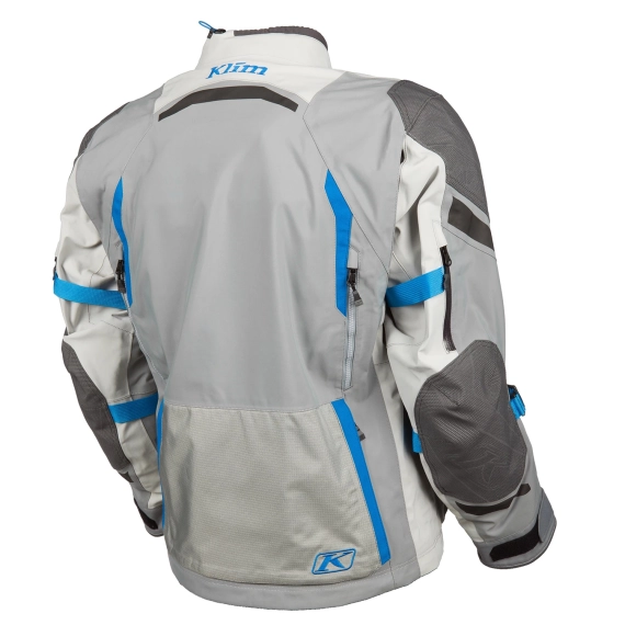 Klim Badlands Pro MC Jakke Cool Grey/Electric Blue