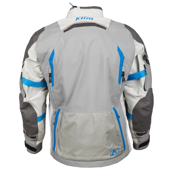 Klim Badlands Pro MC Jakke Cool Grey/Electric Blue