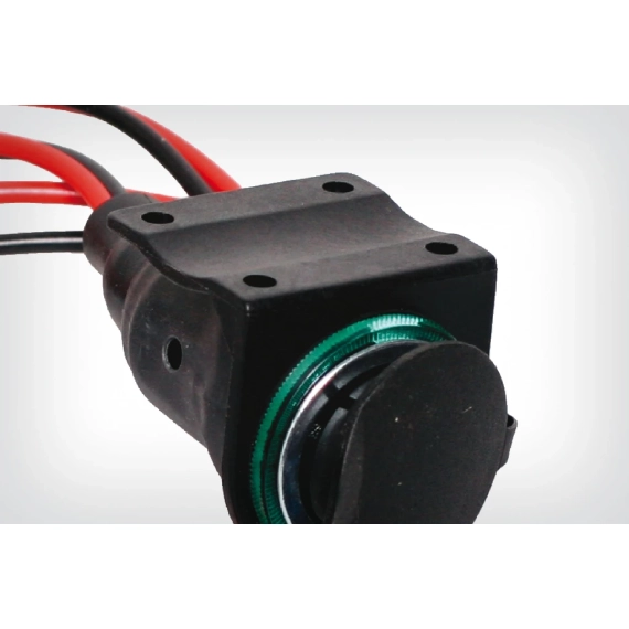 Socket bracket for motorcycle electrical socket