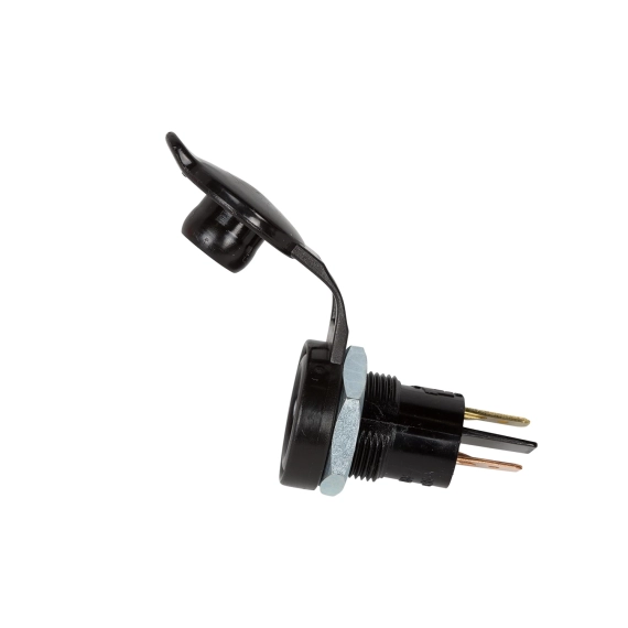 Universal electrical socket incl. electrical support - black