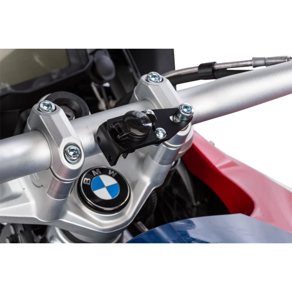 Universal electrical socket incl. electrical support - black