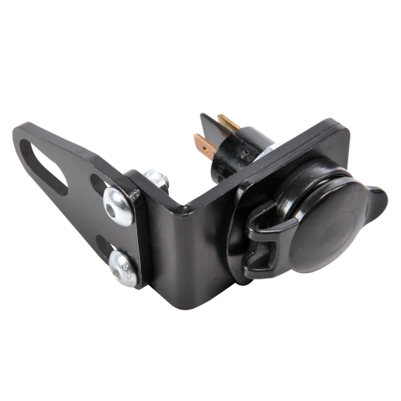 Universal electrical socket incl. electrical support - black