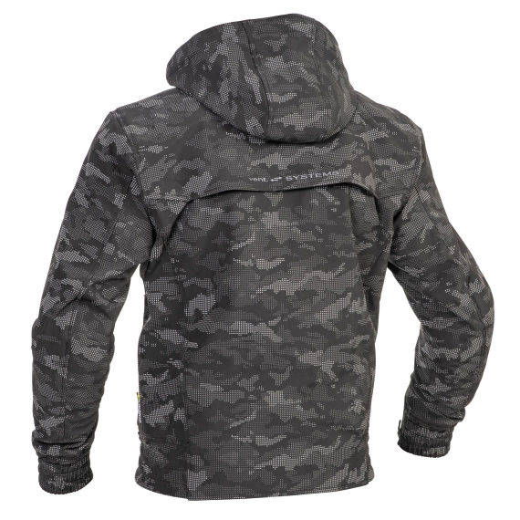 Lindstrands Frisen Sort/Refleks MC Jakke Tekstil