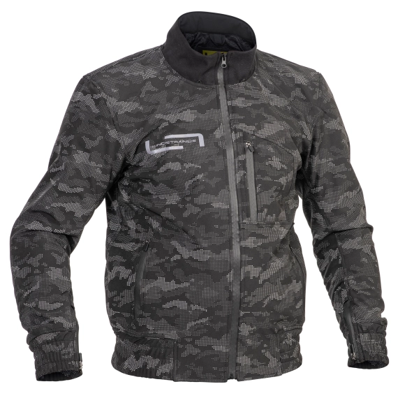 Lindstrands Frisen Sort/Refleks MC Jakke Tekstil