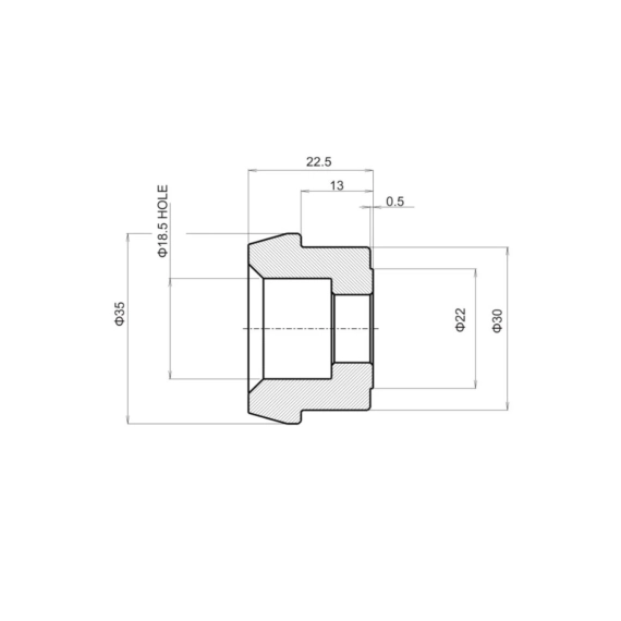 Bar end adapter til speil