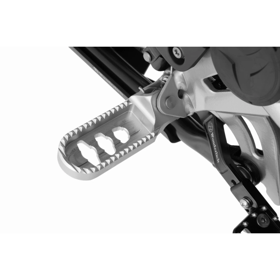 Wunderlich Lower footrests ERGO-COMFORT - silver