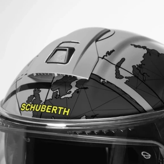 Schuberth C5 Globe Grå Åpnings Hjelm MC