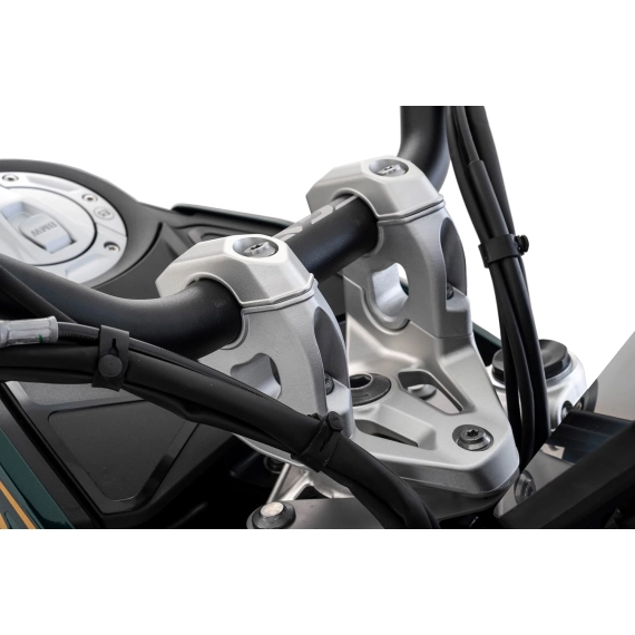 Wunderlich ERGO+ handlebar riser - silver