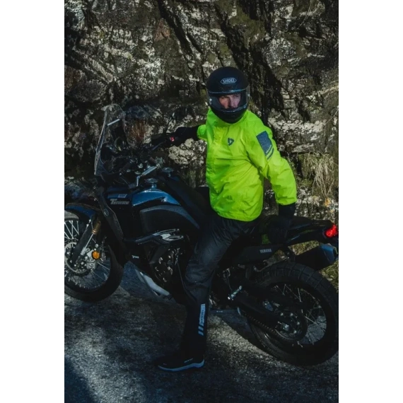 Revit regn jakke mc neon gul
