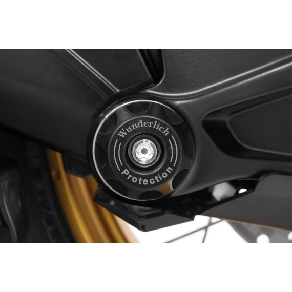 Wunderlich DOUBLESHOCK drive protection pad - black - rear