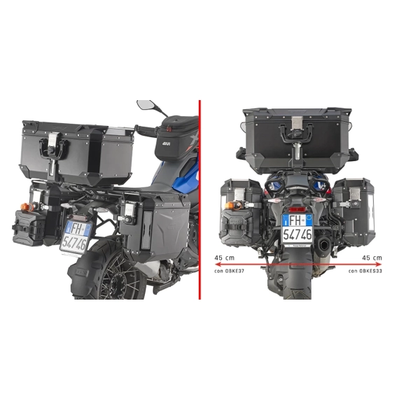 Trekker Outback EVO sideveskeholder for oppsett 37/33 liter