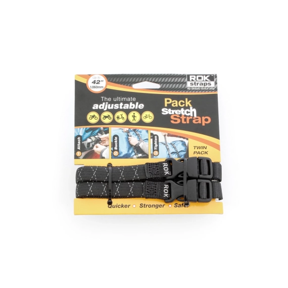 ROK Motorcycle Tie-Down Straps (Medium Duty) - Width 5/8"